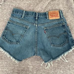 Vintage High Waisted Levi Denim Shorts